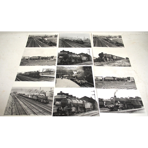 1007 - A collection of Black and White photographs featuring LMS/BR Moguls between 42962-42984, 5½