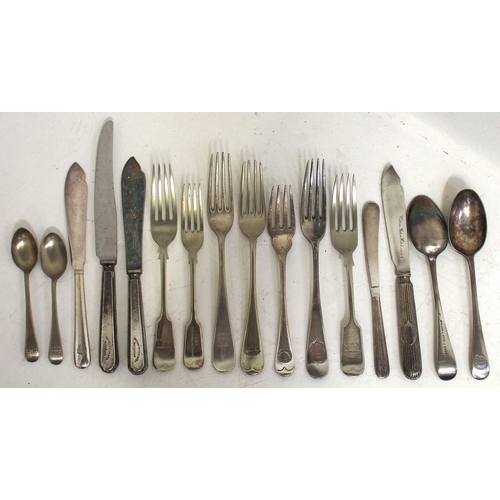 120 - Selection of miscellaneous cutlery including GWR, Highland Rly, GER, LNER, NER, Station Hotel Shireb... 