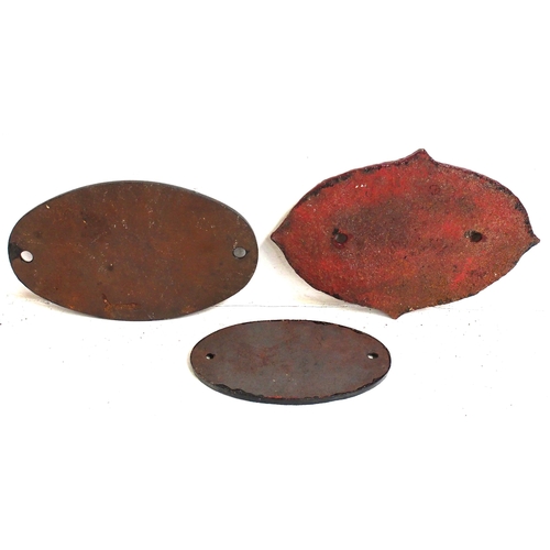 159 - Cast Iron wagonplates - 