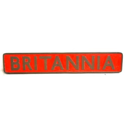 186 - Full size cast brass nameplate 