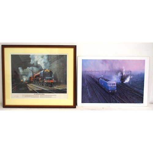 249 - Framed prints - Anniversary Express by & signed by A P Harris 25