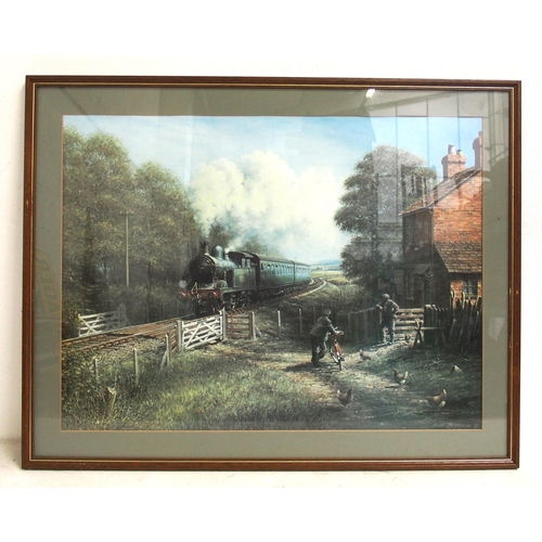 249 - Framed prints - Anniversary Express by & signed by A P Harris 25