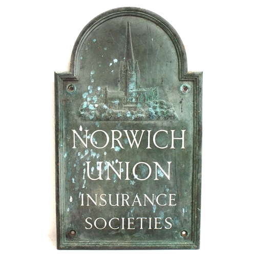 268 - Norwich Union cast bronze wall plaque 9