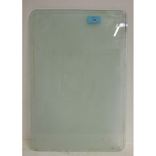 278 - Great Central Rly etched carriage window pane with full GCR 