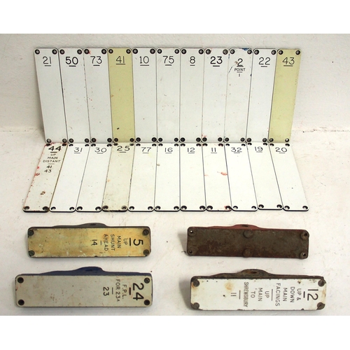 346 - BR(W) Traffolite lever plates, one stating 