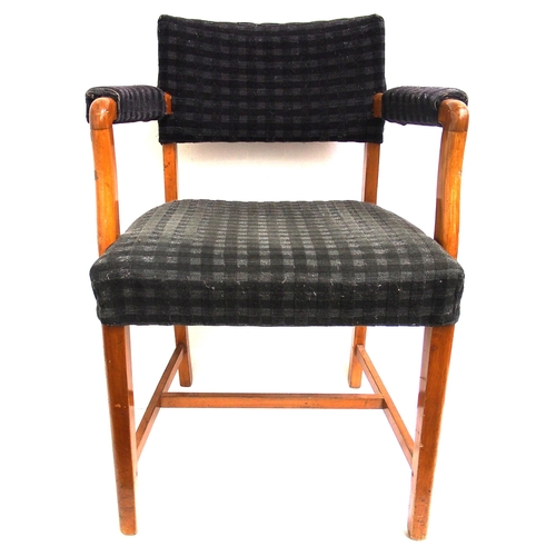 369 - BR(S) Restaurant Car chair, good solid condition with BR moquette. (C1) (Dispatch by Mailboxes/Colle... 