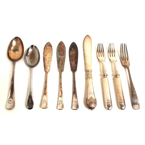 380 - Selection of cutlery including Pullman (fish knives), SR, West Coast Jnt, TS Princess Victoria. (9) ... 