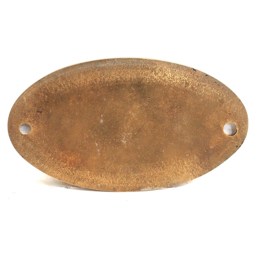 433 - LMS cast brass tenderplate 