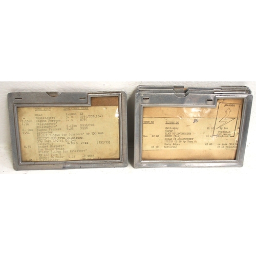 437 - BR alloy framed LMR engineman's reporting duties, frames dated 1959, unusual. (10) (D2) (Dispatch by... 