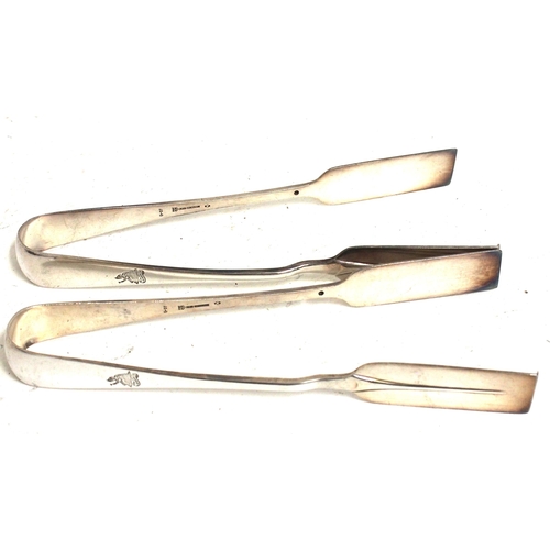 441 - LNWR plated cake tongs by Elkington, engraving fair to good. (2) (D2) (Dispatch by Mailboxes/Collect... 