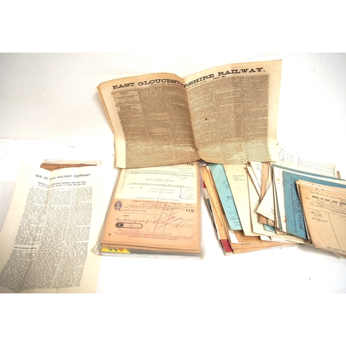 464 - Quantity (box) of ephemera including GWR, LNER, BR(S) Somerset & Dorset, LMS, agreements, plans (inc... 