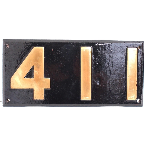 476 - RR Co cast brass buffer plate, 