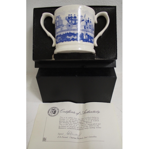 487 - LNWR publications etc  including heavily bound LNWR 50 years, commemorative jug in box, 