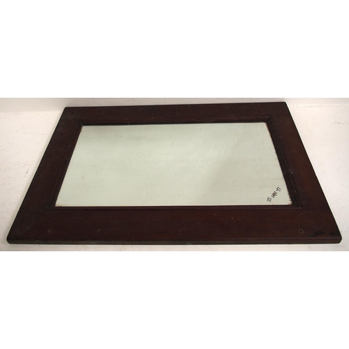 491 - LMS carriage toilet mirror in original hardwood frame 21