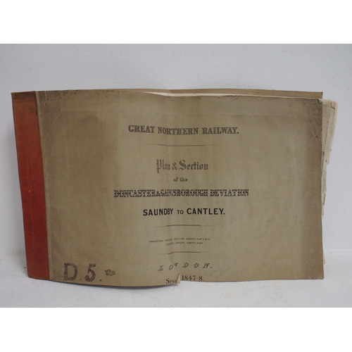 504 - LNER Plans & sections - Gainsborough Deviation, Hull Level Crossings, Saundby to Cantley, three file... 