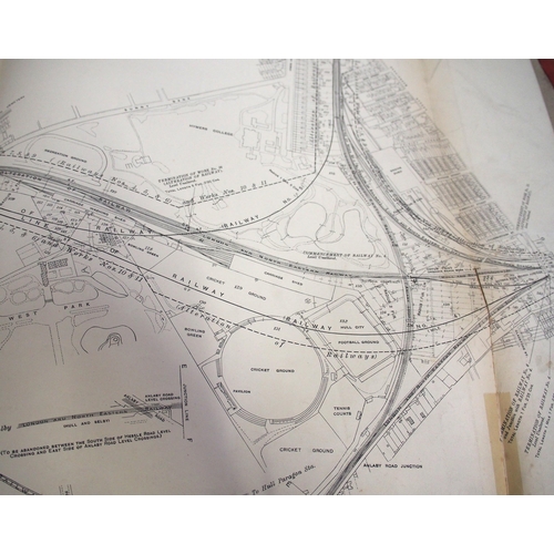 504 - LNER Plans & sections - Gainsborough Deviation, Hull Level Crossings, Saundby to Cantley, three file... 