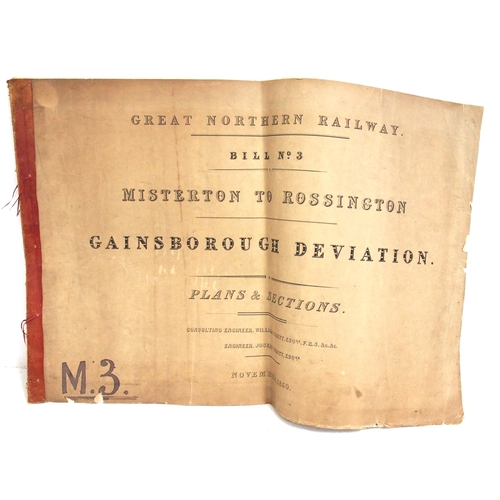 504 - LNER Plans & sections - Gainsborough Deviation, Hull Level Crossings, Saundby to Cantley, three file... 