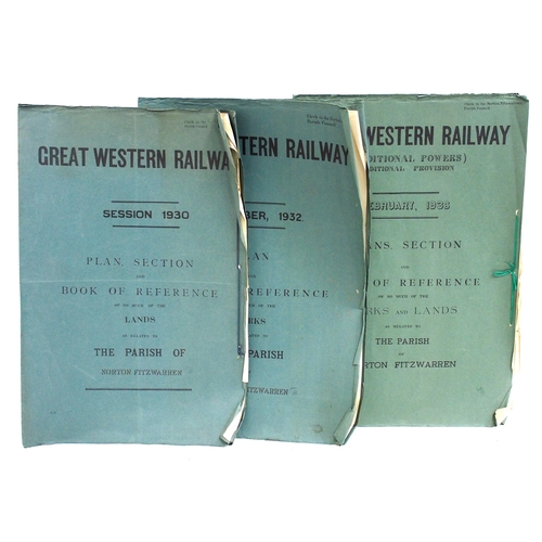 515 - GWR plans & sections - Norton Fitzwarren. (3) (A1) (Dispatch by Mailboxes/Collect from Banbury Depot... 