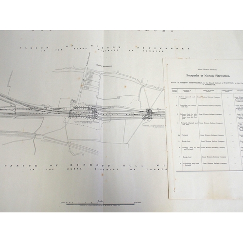 515 - GWR plans & sections - Norton Fitzwarren. (3) (A1) (Dispatch by Mailboxes/Collect from Banbury Depot... 