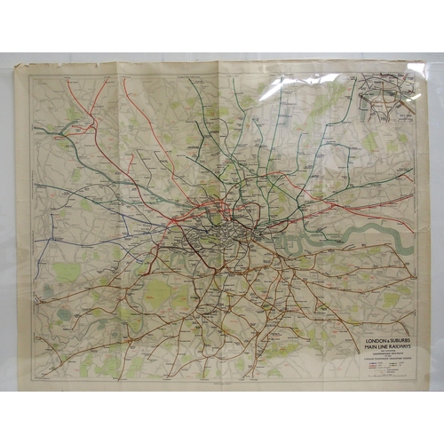 542 - Poster, LONDON'S RAILWAYS, rolled condition as per image. (C1) (Dispatch by Mailboxes/Collect from B... 