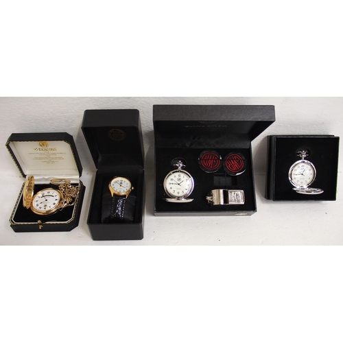 556 - Watches, modern GWR in original boxes pocket & wrist including limited edition Deacons Steam Museum ... 