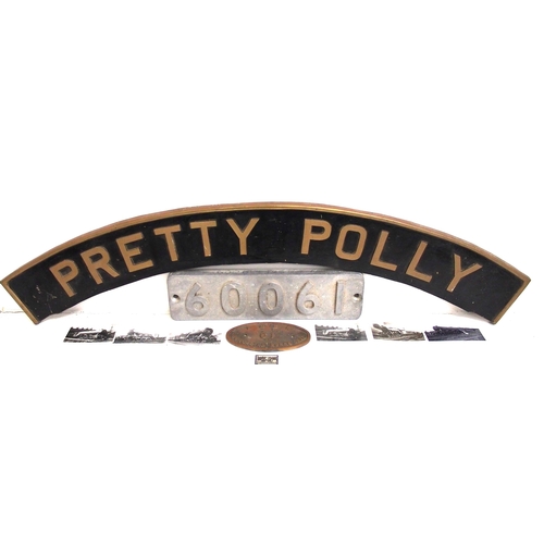 565 - Reproduction cast brass nameplate 