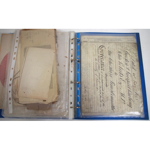 580 - Album Of Paperwork, transfers etc - many Companies as per images. (D2) (Dispatch by Mailboxes/Collec... 