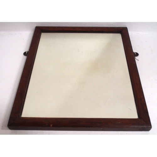 609 - GWR hardwood framed wall mirror 17