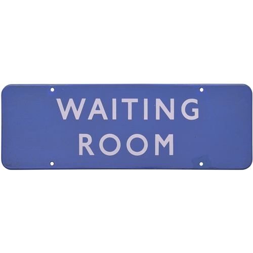 619 - BR(Sc) doorplate, WAITING ROOM, (f/f), enamel, 18