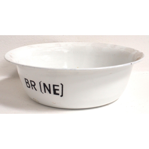 685 - BR(NE) enamel wash bowl, overall good bright condition. (D2) (Dispatch by Mailboxes/Collect from Ban... 