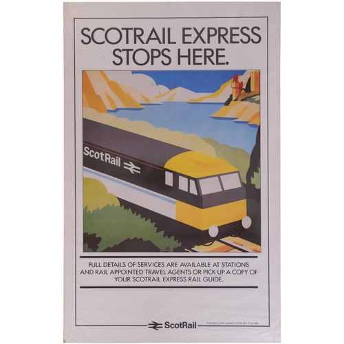 687 - Posters, double royal, modern image, Scotrail Express, Speedlink, Group Travel, rolled. (3) (C1) (Co... 