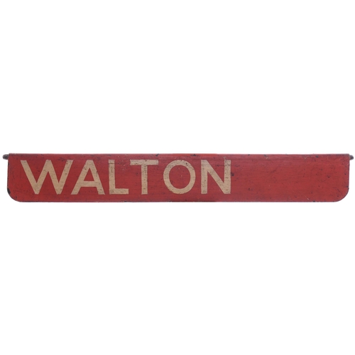 688 - Liverpool Street destination plates, MARCH, SHELFORD, WALTON, YARMOUTH VAUX, THORPE-LE-SOKEN, painte... 