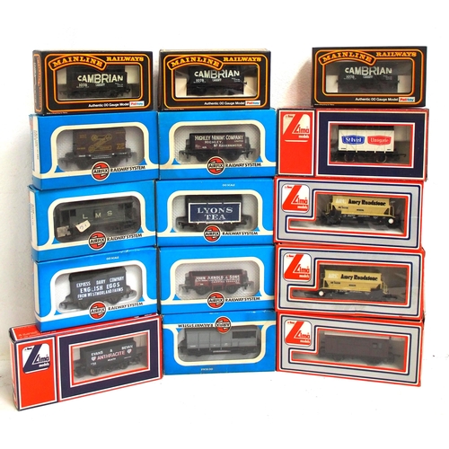 719 - Selection of Lima, Airfix & Mainline boxed OO gauge wagons in good condition. (15) (D4) (Dispatch by... 