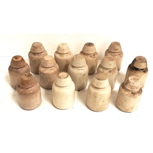 72 - GWR telegraph insulators (14) (Dispatch by Mailboxes/Collect from Banbury Depot)