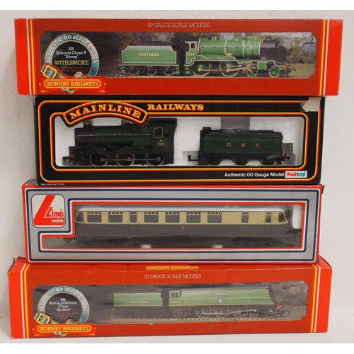 744 - Hornby, Lima & mainline locomotives & GWR railcar, all boxed not tested. (3) (D4) (Dispatch by Mailb... 