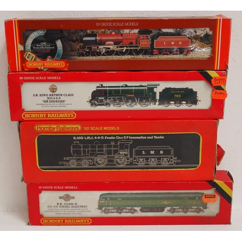 745 - Hornby 00 gauge boxed locomotives - LMS 4-4-0, BR Class 47, SR King Arthur 