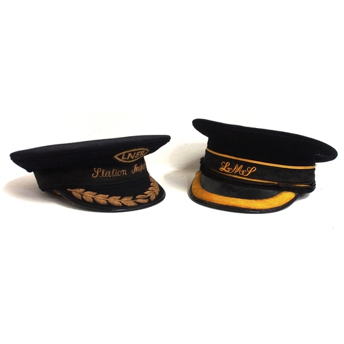 75 - Two uniform peaked forage caps - 