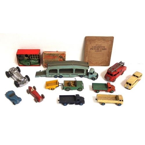 781 - Selection of un-boxed Dinky & Gaiety model vehicles including clockwork Gaiety (Birmingham) cast all... 