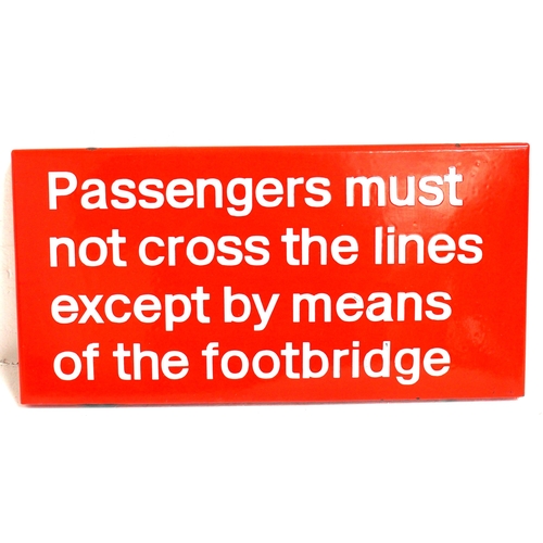 794 - British Rail enamel notice 