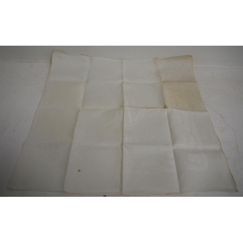 811 - GWR Hotels linen table cloths, GWR roundel, folded with some discolouration. (2) (C3) (Dispatch by M... 