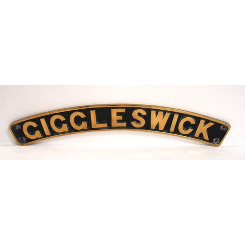 813 - Reproduction full sized cast brass nameplate 