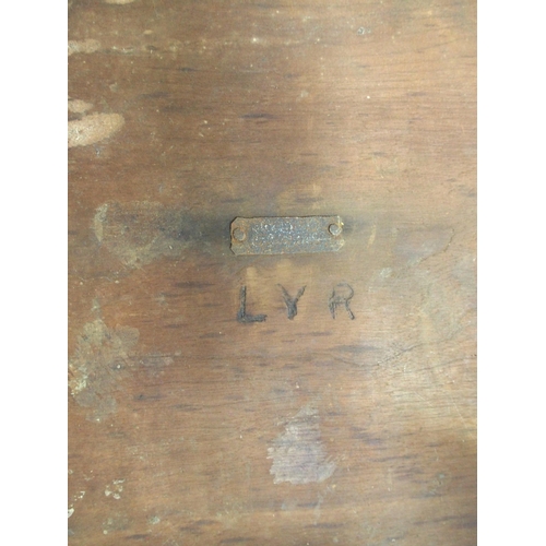 832 - Lancashire & Yorkshire Rly Captains chair, branded on underside, excellent solid condition. (C1) (Di... 