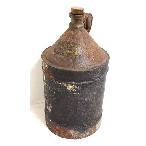 835 - Cheshire Lines Comm. oil can prominently brass plated 