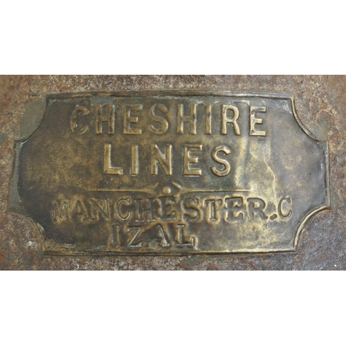 835 - Cheshire Lines Comm. oil can prominently brass plated 