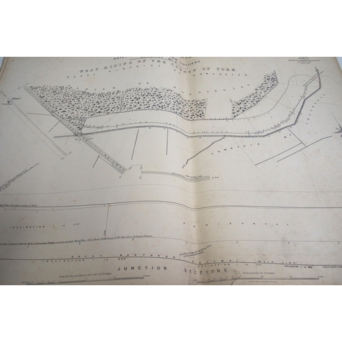 854 - GCR plans & section appear to cover the line from approx. Akeman Street to Brackley, GNR sections & ... 