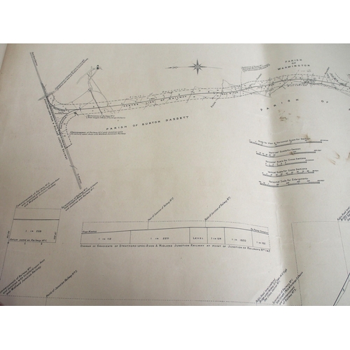 860 - Edge Hill Light Railway 1917 plans & sections drawn up by no other than Col. Holmam F Stephens, 30