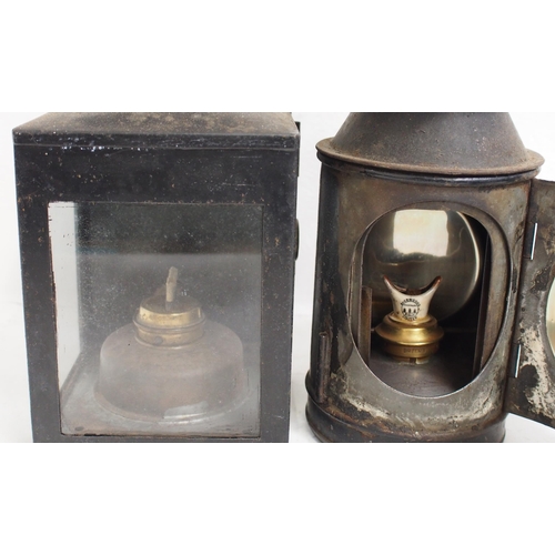 871 - BR(W) general purpose handlamp by Polkey, BR(S) 3 aspect handlamp, both complete ex service conditio... 