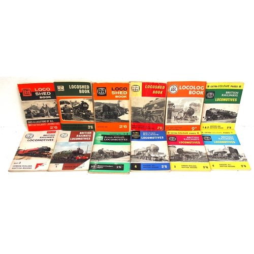 907 - Ian Allan ABCs & route guides - underlined years as per images various used condition as per images.... 