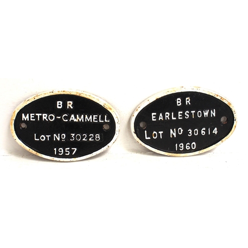 915 - Metro Cammell C/I rolling stock plate 