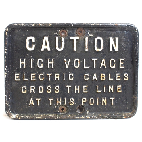 925 - Cast iron notice 